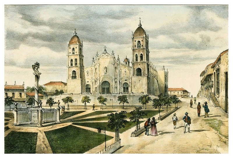 Iglesia Catedral de Santiago de Cuba-Isla de Cuba Pintoresca-1839.jpg